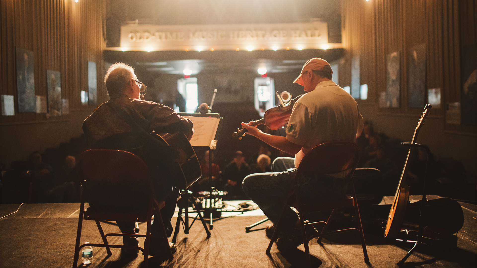 The Almost Irish Brand performing on the Saturday morning Merry-Go-Round at the Earl Theater in downtown Mount Airy.